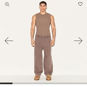 WOVEN MENS KARATE PANT | UMBER - UMBER / L